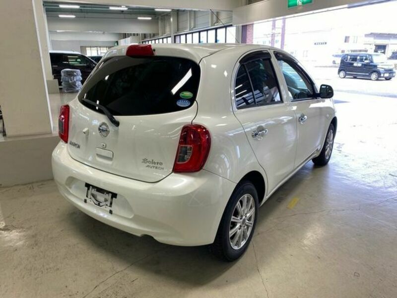 2019 Nissan March rear and side view 