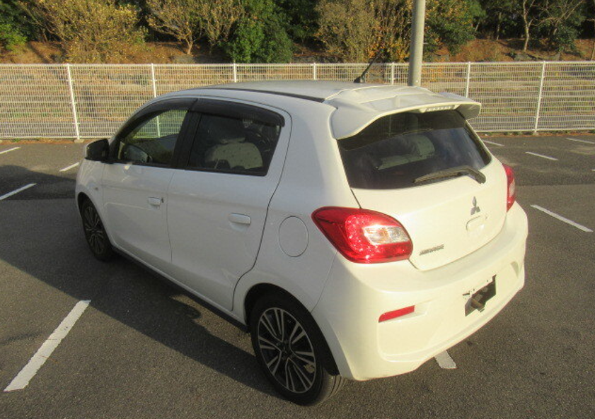 2018 Mitsubishi Mirage rear and side view 