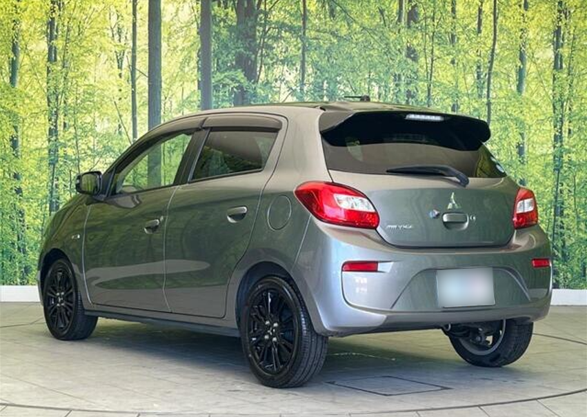 2019 Mitsubishi Mirage rear and side view 