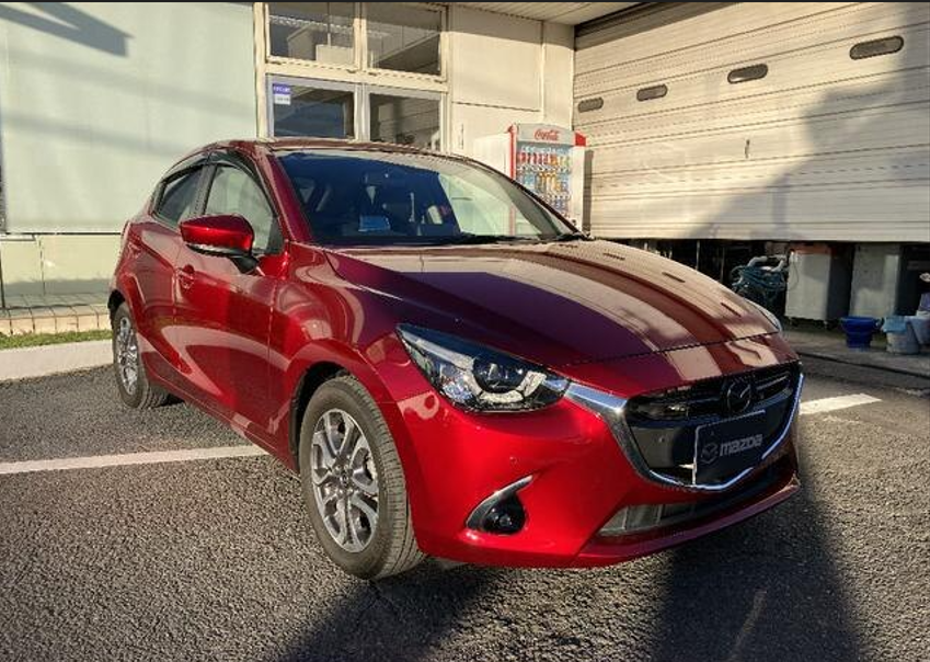 2018 Mazda Demio front and side view 