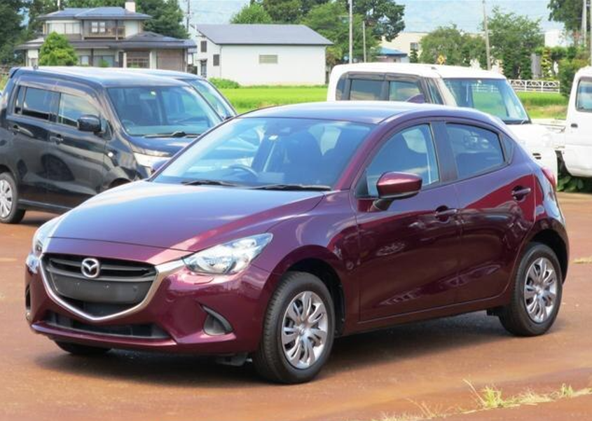 2019 Mazda Demio front and side view 