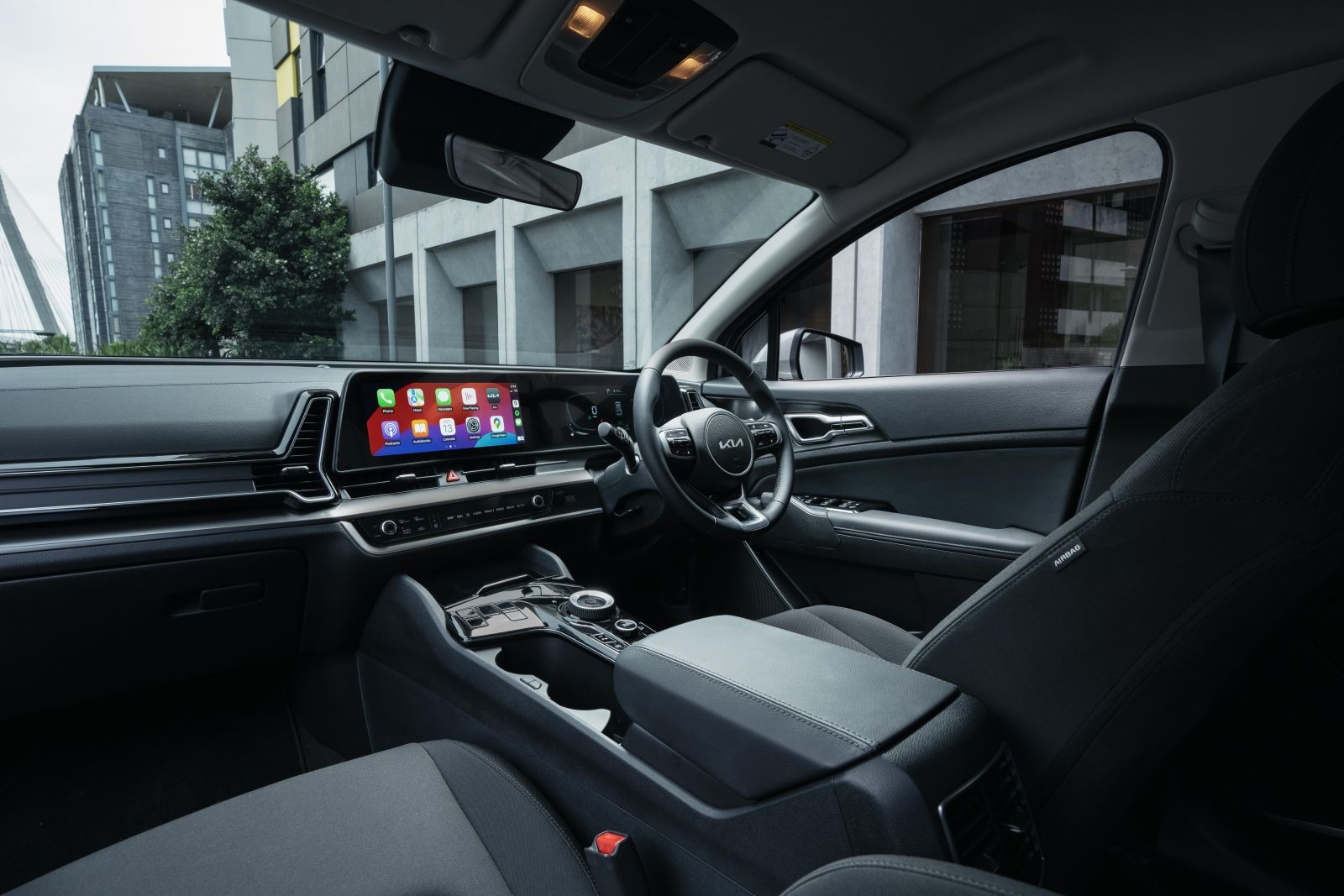 interior of the Kia Sportage