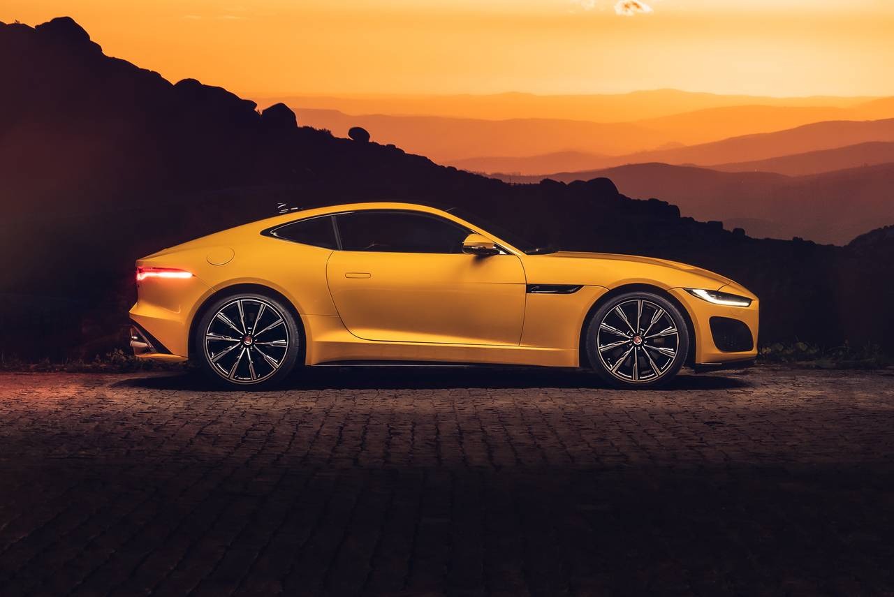 Side profile of the 2021 Jaguar F-Type